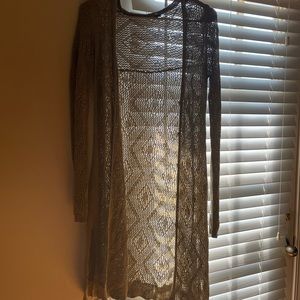 Free People Green Cardigan